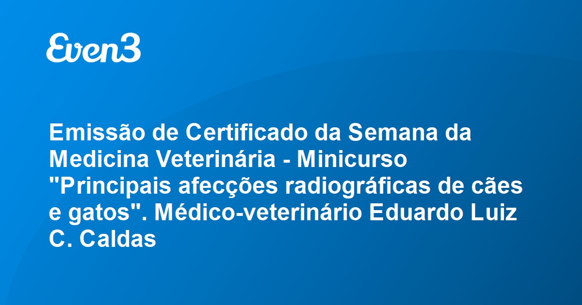 Acesse Sua Conta Emiss O De Certificado Da Semana Da Medicina