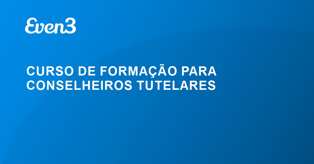 Curso De Forma O Para Conselheiros Tutelares