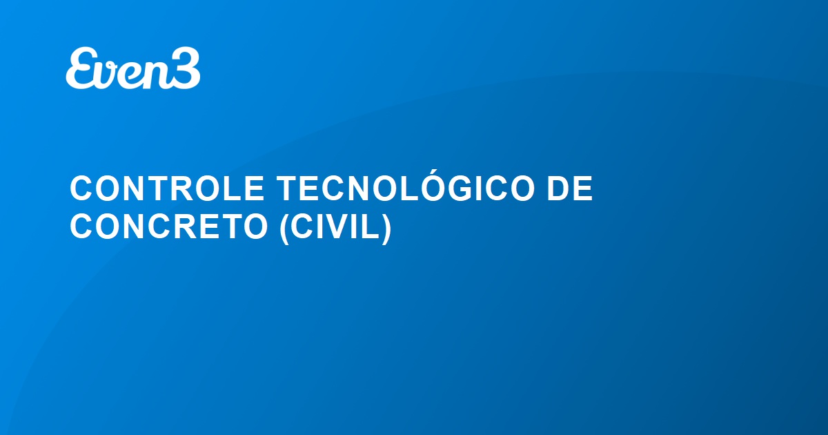 Controle Tecnol Gico De Concreto Civil