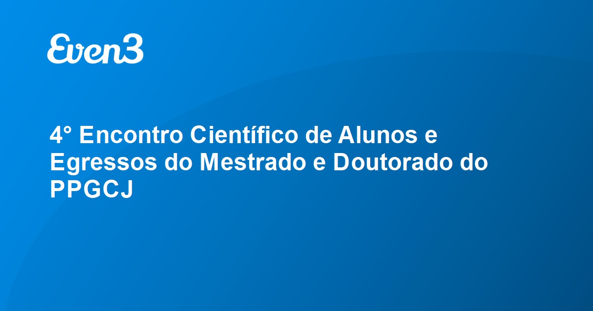 Acesse Sua Conta Encontro Cient Fico De Alunos E Egressos Do