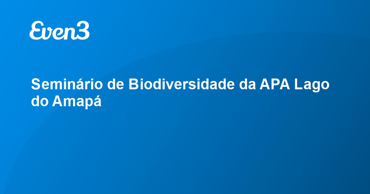 I Seminário de aquicultura do estado do Amapá