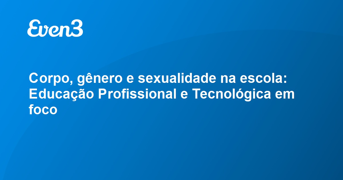 corpo e gênero, sexualidade