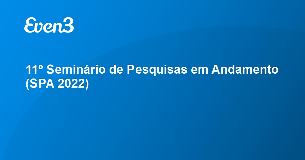 PDF) ANAIS DO IX SEMINÁRIO DE PESQUISAS EM ANDAMENTO (SPA) PGET