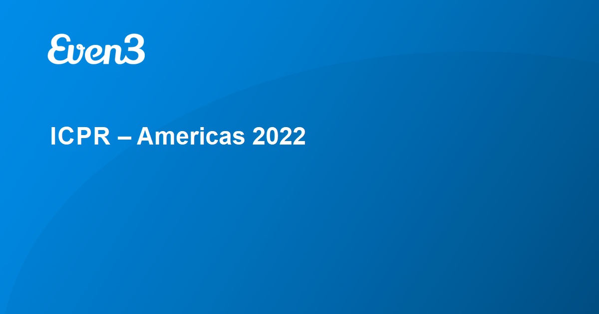 ICPR Americas 2022