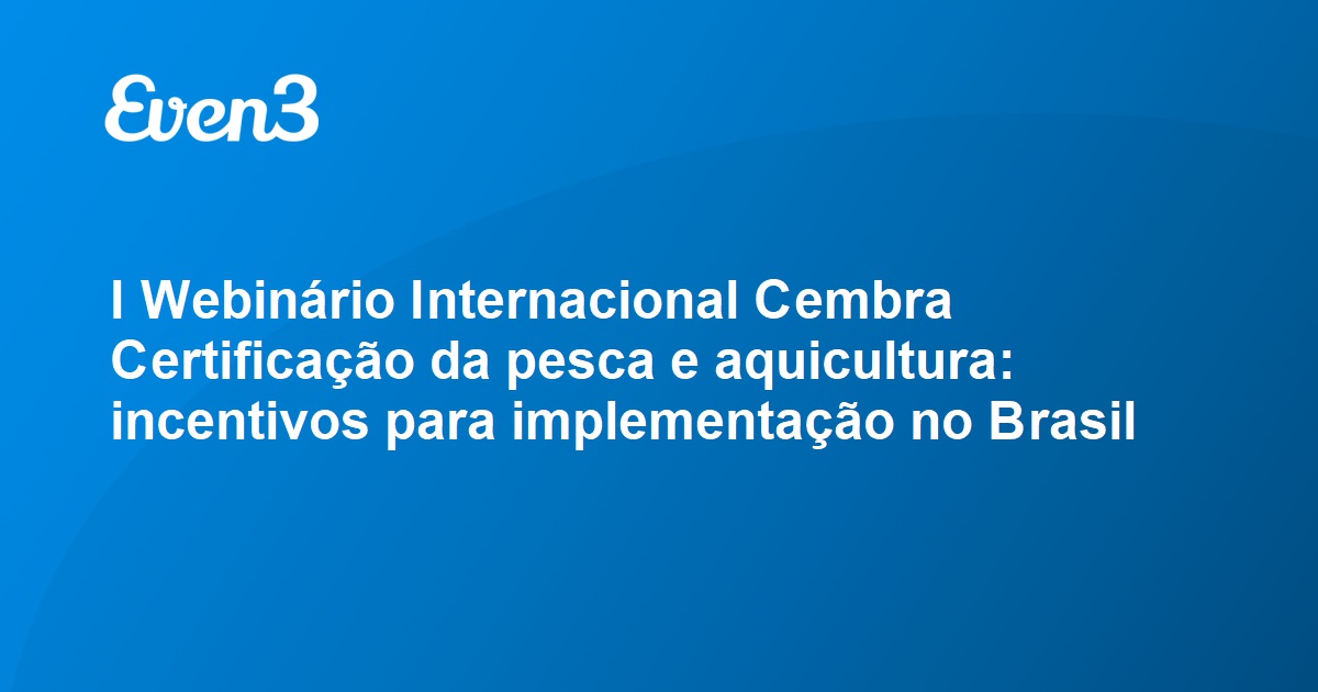 Programa Internacional de Certificação de Pesca e Aquicultura