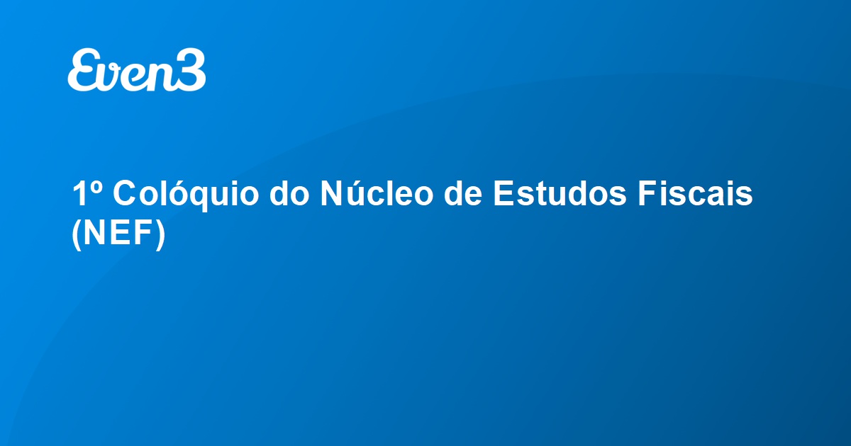 III Colóquio de Direito Tributário Internacional Eventos