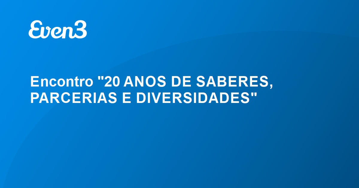 1º Encontro de Educação Ambiental do PARNASO no Bonfim - LIDE