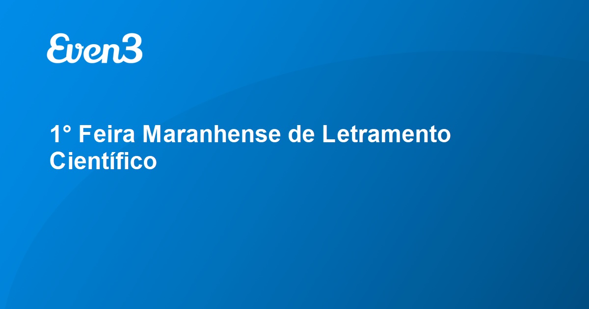 Inscrições abertas para expositores da 1ª Feira Maranhense da