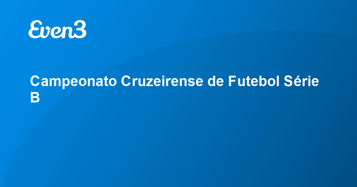 Abertura do Campeonato Cruzeirense de futebol da primeira e