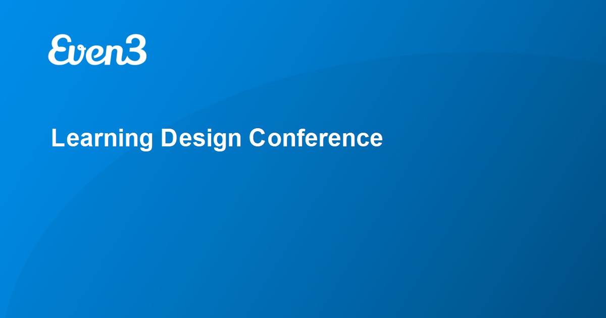 Learning Design Conference