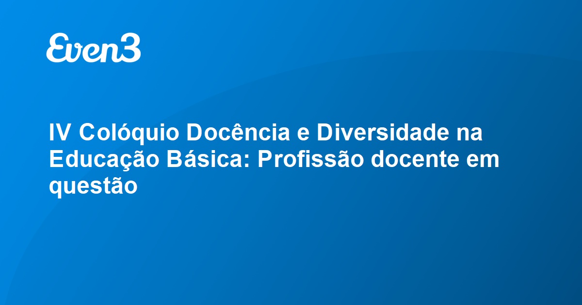 Género e Docência na Educação Básica