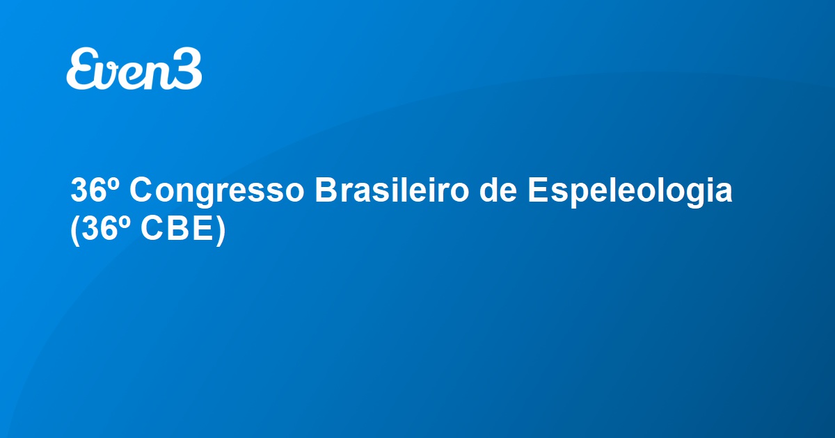 Documento de Licenciamento – Sociedade Brasileira de Espeleologia